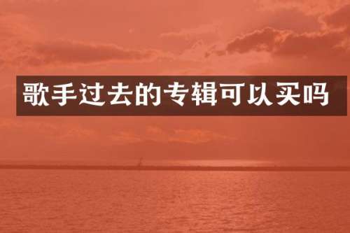 歌手过去的专辑可以买吗