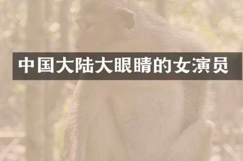 中国大陆大眼睛的女演员