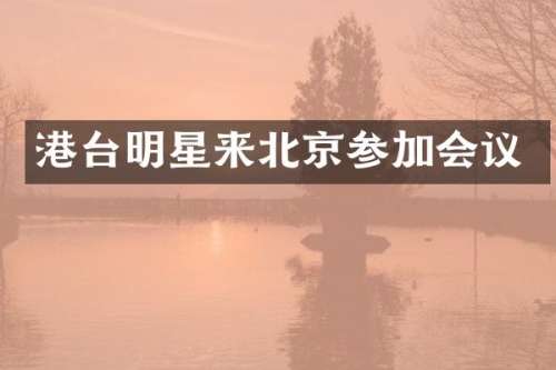 港台明星来北京参加会议