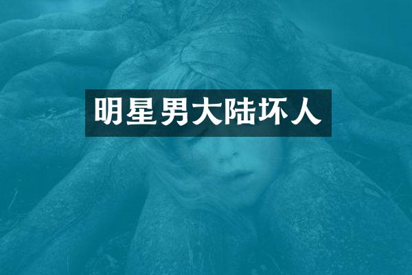 明星男大陆坏人