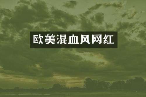 欧美混血风网红