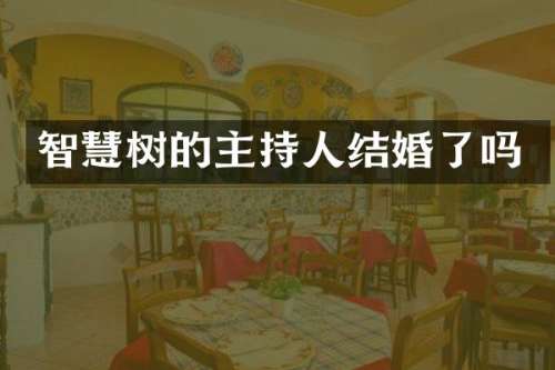 智慧树的主持人结婚了吗