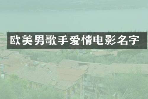 欧美男歌手爱情电影名字