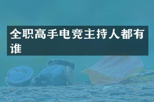 全职高手电竞主持人都有谁