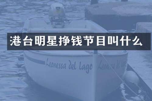 港台明星挣钱节目叫什么