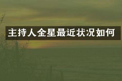 主持人金星最近状况如何