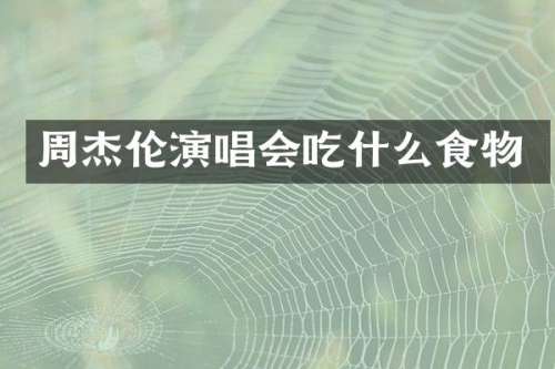 周杰伦演唱会吃什么食物