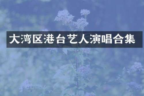 大湾区港台艺人演唱