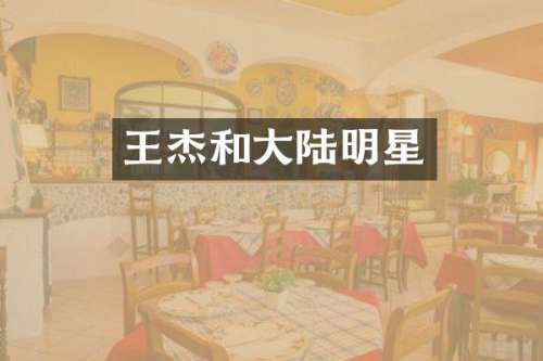 王杰和大陆明星