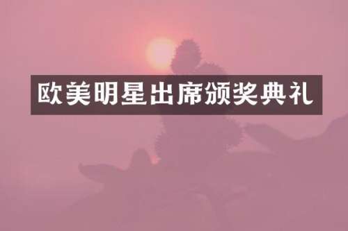 欧美明星出席颁奖典礼