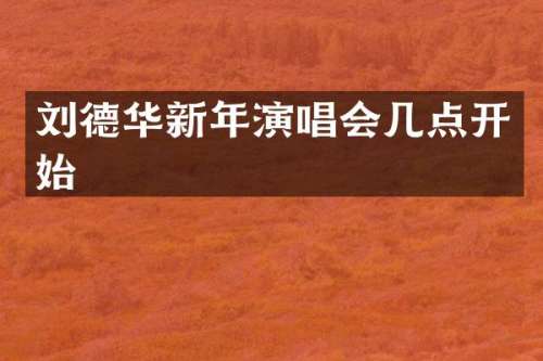 刘德华新年演唱会几点开始