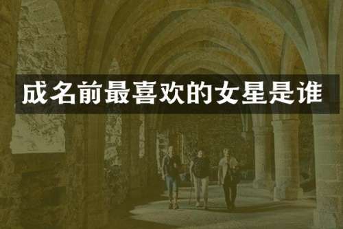 成名前最喜欢的女星是谁