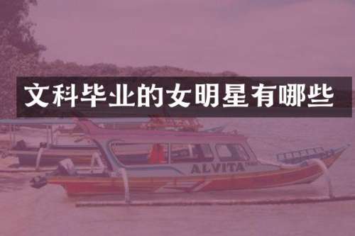 文科毕业的女明星有哪些