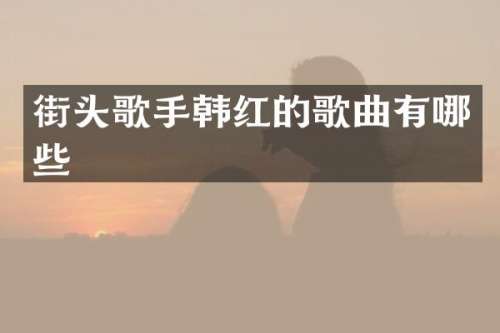 街头歌手韩红的歌曲有哪些
