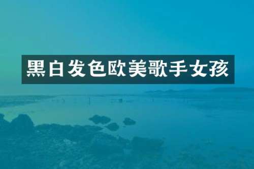 黑白发色欧美歌手女孩