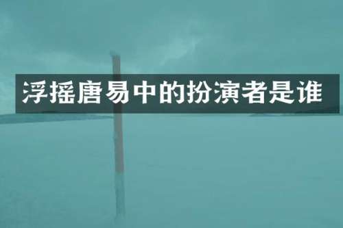 浮摇唐易中的扮演者是谁