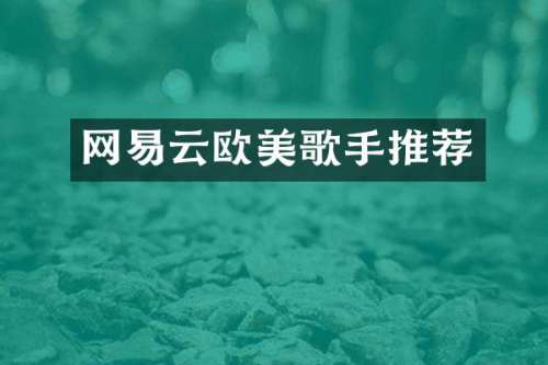 网易云欧美歌手推荐