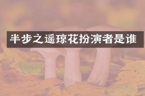 半步之遥琼花扮演者是谁
