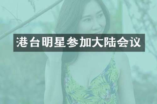 港台明星参加大陆会议