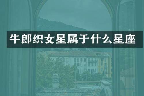 牛郎织女星属于什么星座