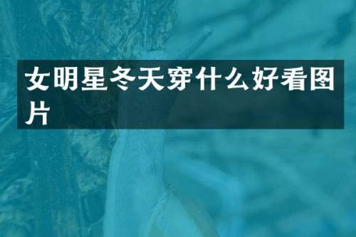 女明星冬天穿什么好看图片