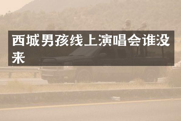 西城男孩线上演唱会谁没来