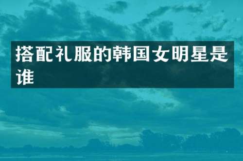 搭配礼服的韩国女明星是谁
