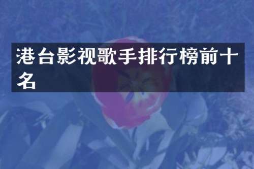 港台影视歌手排行榜前十名
