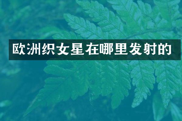 欧洲织女星在哪里发射的