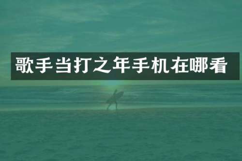 歌手当打之年手机在哪看