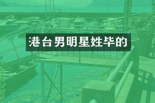 港台男明星姓毕的