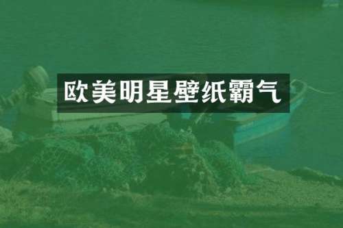 欧美明星壁纸霸气