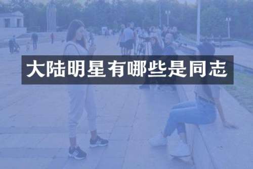 大陆明星有哪些是同志