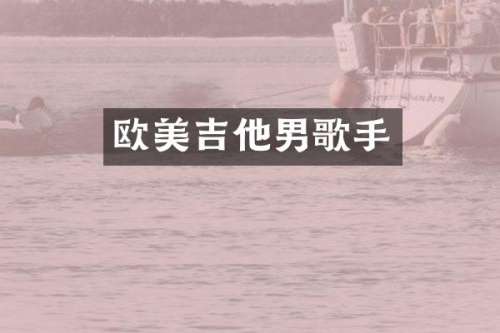 欧美吉他男歌手