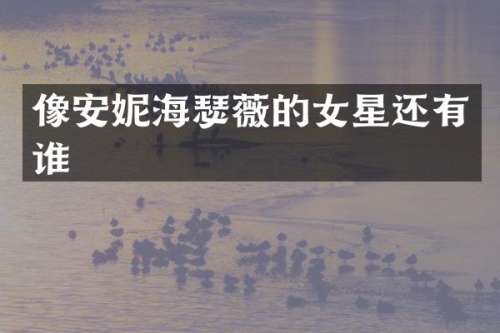 像安妮海瑟薇的女星还有谁