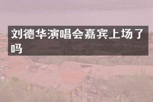 刘德华演唱会嘉宾上场了吗