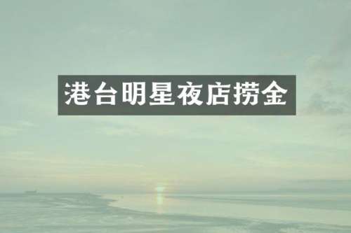 港台明星夜店捞金