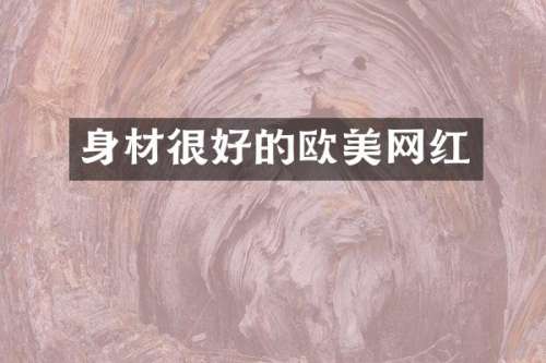 身材很好的欧美网红