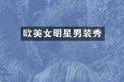 欧明星男装秀