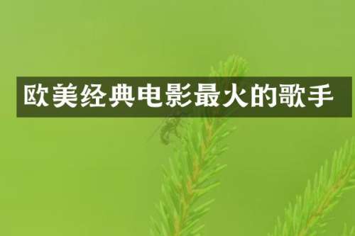 欧美经典电影最火的歌手