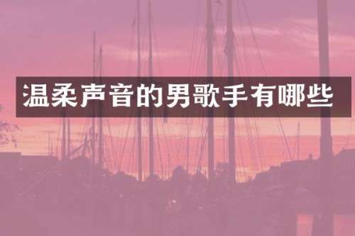 温柔声音的男歌手有哪些