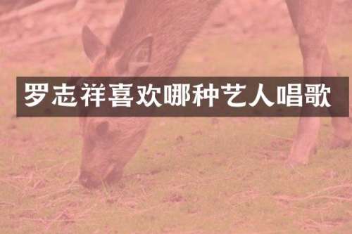 罗志祥喜欢哪种艺人唱歌