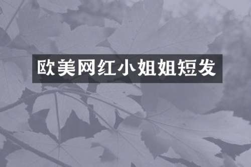 欧美网短发