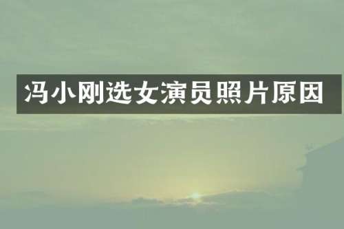 冯小刚选女演员照片原因