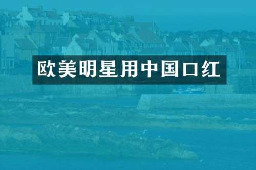 欧美明星用中国口红