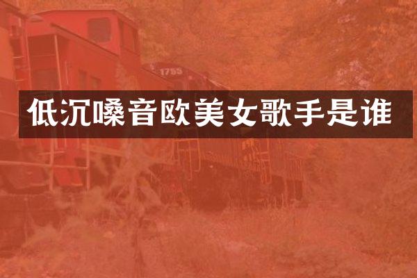 低沉嗓音欧歌手是谁