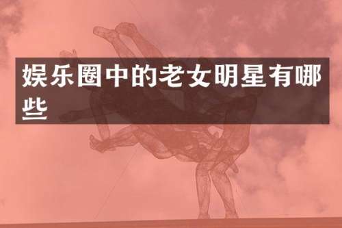 娱乐圈中的明星有哪些