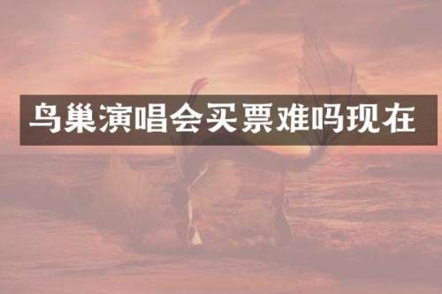 鸟巢演唱会买票难吗现在
