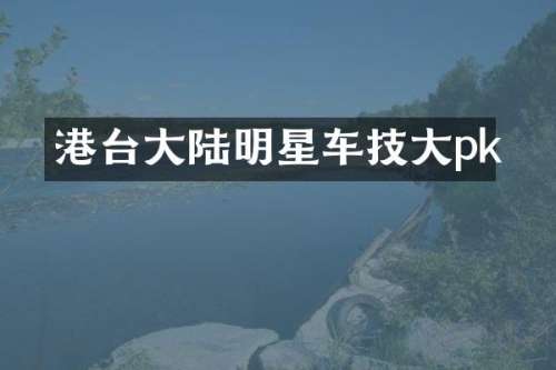 港台大陆明星车技大pk
