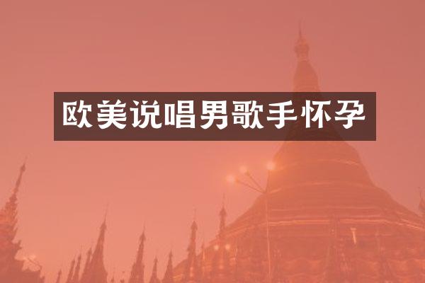 欧美说唱男歌手怀孕